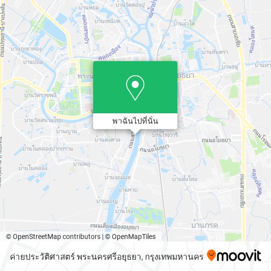 ค่ายประวัติศาสตร์ พระนครศรีอยุธยา แผนที่