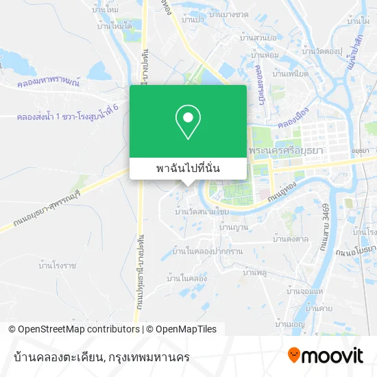 บ้านคลองตะเคียน แผนที่