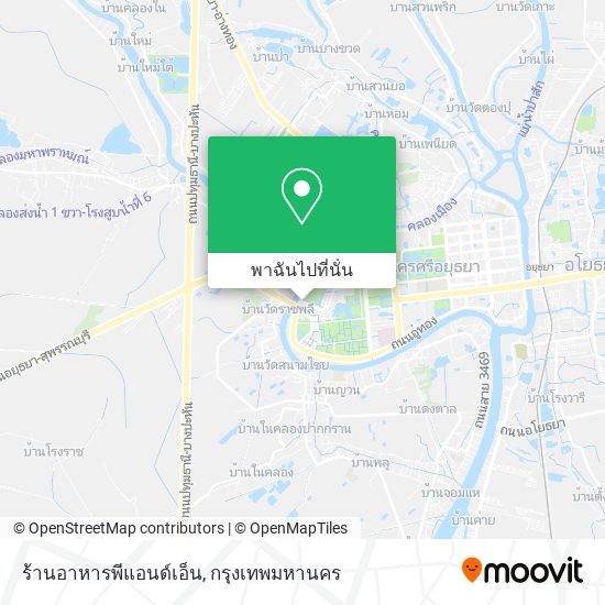 ร้านอาหารพีแอนด์เอ็น แผนที่