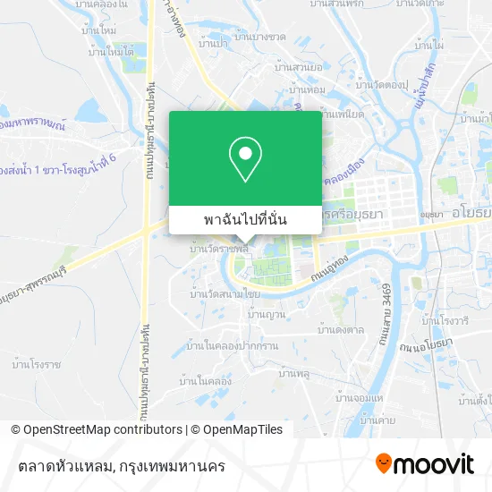 ตลาดหัวแหลม แผนที่