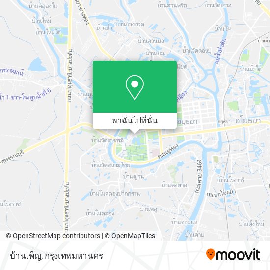 บ้านเพ็ญ แผนที่