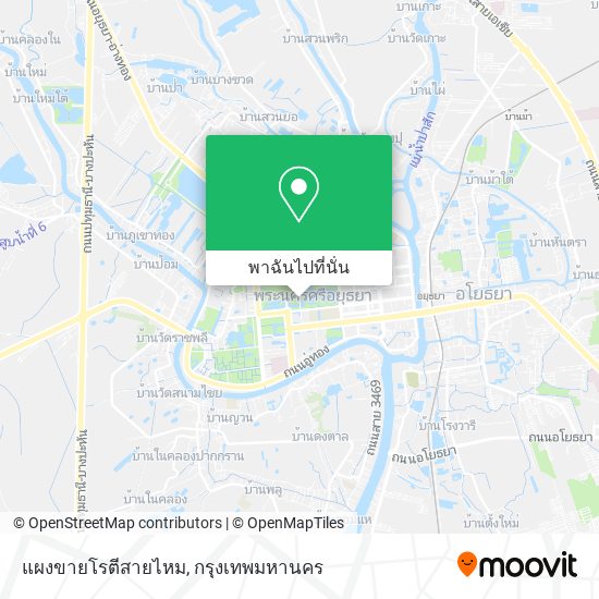 แผงขายโรตีสายไหม แผนที่