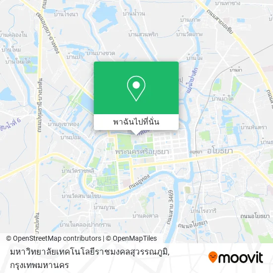 มหาวิทยาลัยเทคโนโลยีราชมงคลสุวรรณภูมิ แผนที่