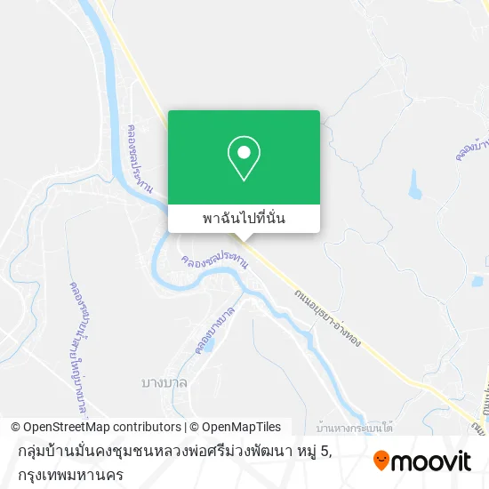 กลุ่มบ้านมั่นคงชุมชนหลวงพ่อศรีม่วงพัฒนา หมู่ 5 แผนที่