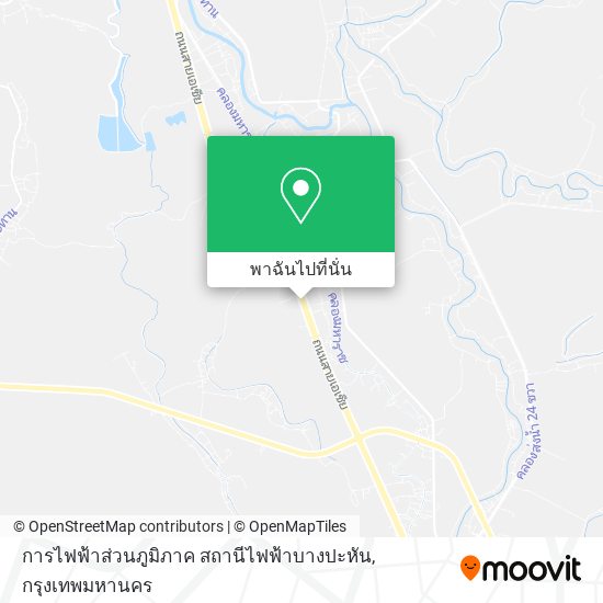 การไฟฟ้าส่วนภูมิภาค สถานีไฟฟ้าบางปะหัน แผนที่