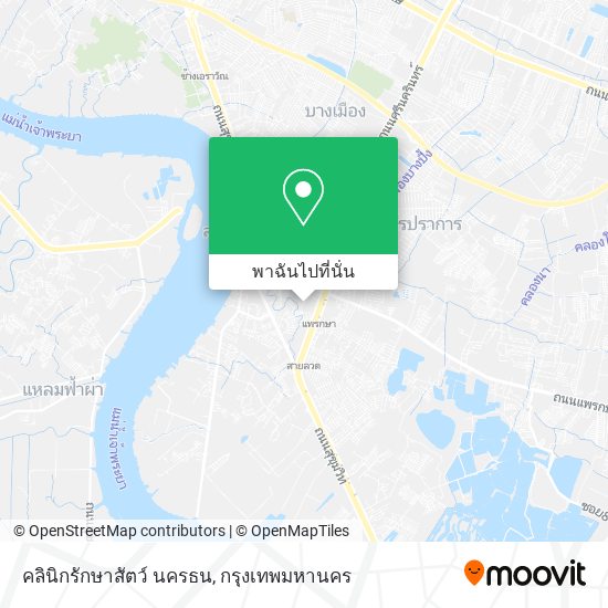 คลินิกรักษาสัตว์ นครธน แผนที่