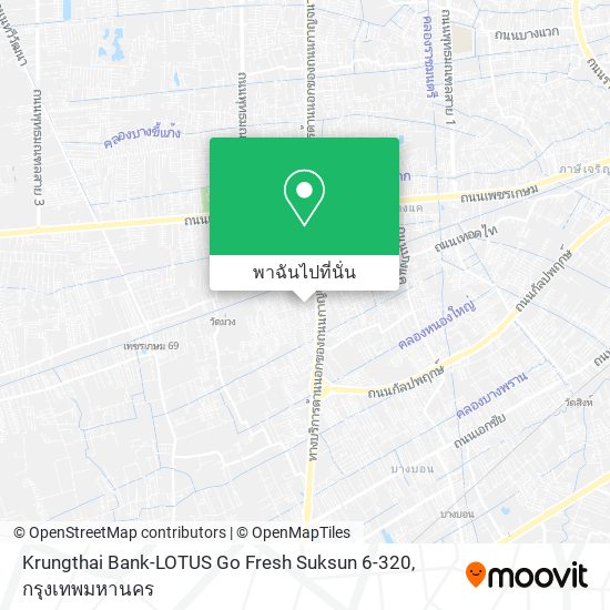 Krungthai Bank-LOTUS Go Fresh Suksun 6-320 แผนที่