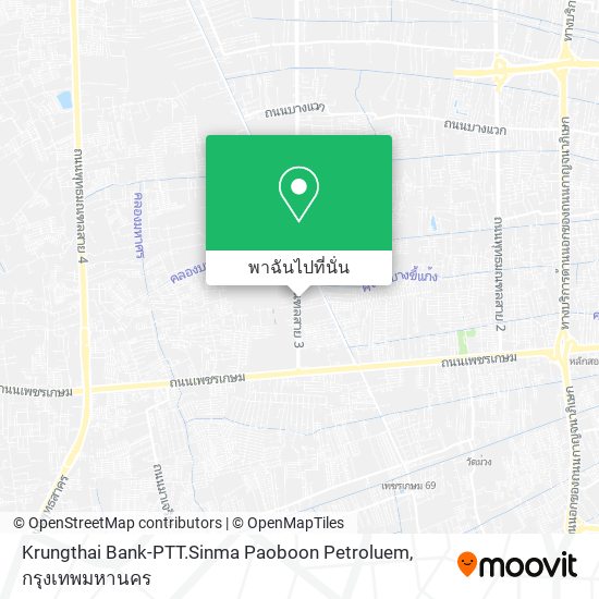 Krungthai Bank-PTT.Sinma Paoboon Petroluem แผนที่