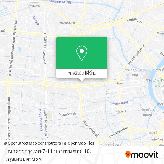 ธนาคารกรุงเทพ-7-11 บางพรม ซอย 18 แผนที่