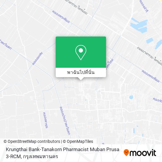 Krungthai Bank-Tanakorn Pharmacist Muban Prusa 3-RCM แผนที่