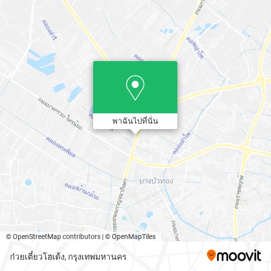 ก๋วยเตี๋ยวโฮเด้ง แผนที่