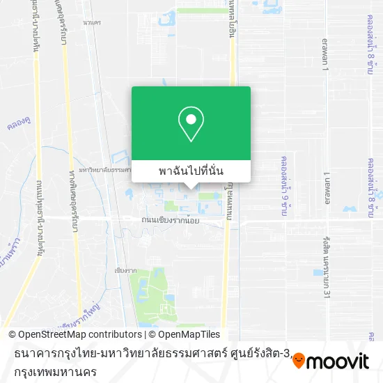 ธนาคารกรุงไทย-มหาวิทยาลัยธรรมศาสตร์ ศูนย์รังสิต-3 แผนที่
