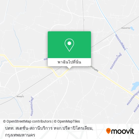 ปตท. สเตชั่น-สถานีบริการ หจก.ปรีดาปิโตรเลียม แผนที่