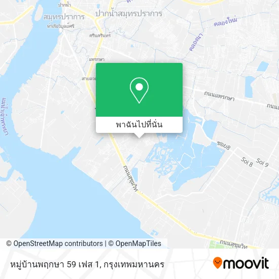 หมู่บ้านพฤกษา 59 เฟส 1 แผนที่