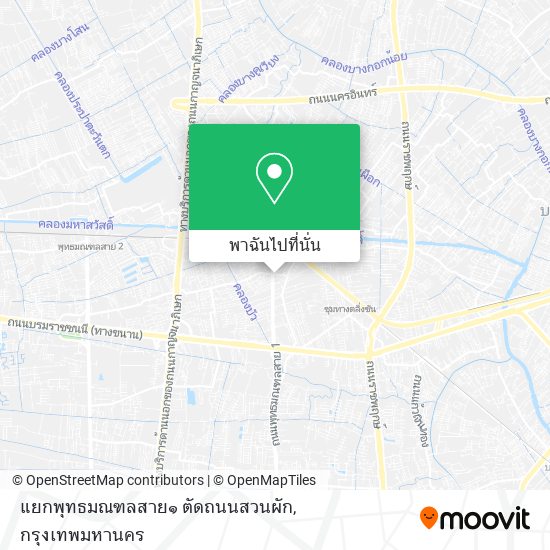 แยกพุทธมณฑลสาย๑ ตัดถนนสวนผัก แผนที่