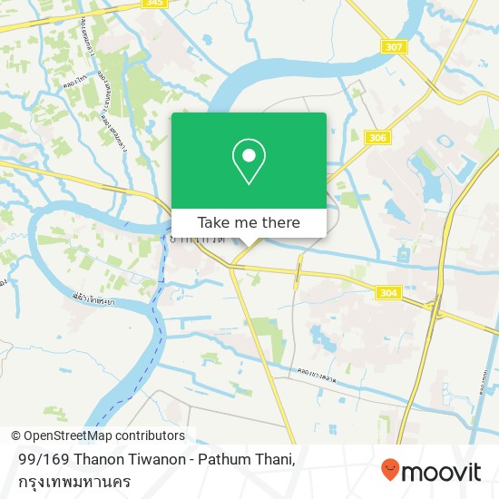99 / 169 Thanon Tiwanon - Pathum Thani แผนที่