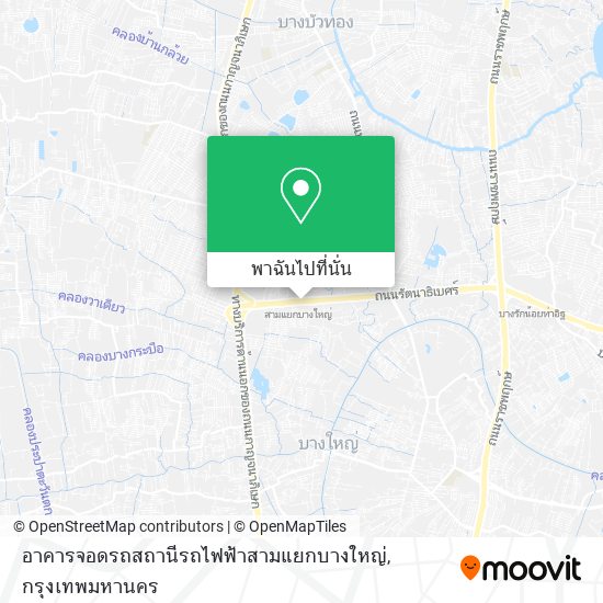 อาคารจอดรถสถานีรถไฟฟ้าสามแยกบางใหญ่ แผนที่