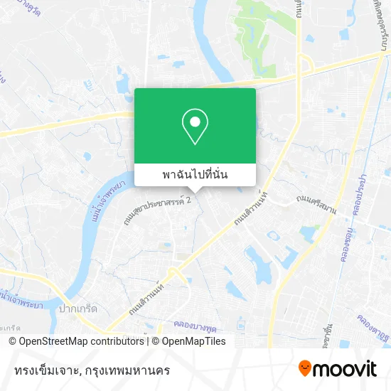 ทรงเข็มเจาะ แผนที่
