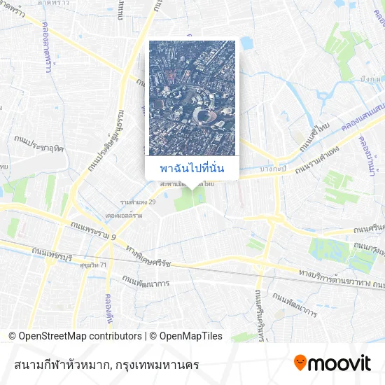 สนามกีฬาหัวหมาก แผนที่