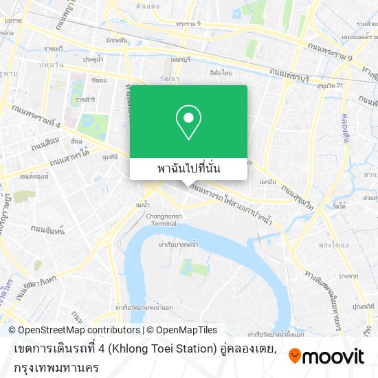 เขตการเดินรถที่ 4 (Khlong Toei Station) อู่คลองเตย แผนที่
