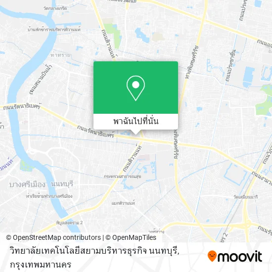 วิทยาลัยเทคโนโลยีสยามบริหารธุรกิจ นนทบุรี แผนที่