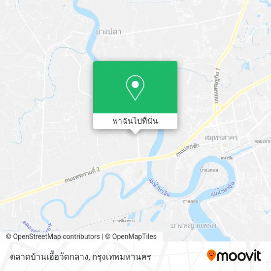ตลาดบ้านเอื้อวัดกลาง แผนที่