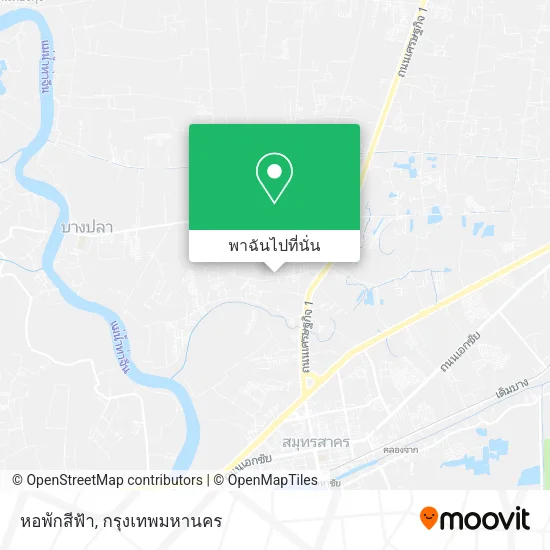 หอพักสีฟ้า แผนที่