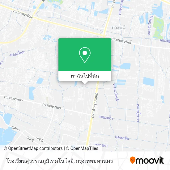โรงเรียนสุวรรณภูมิเทคโนโลยี แผนที่
