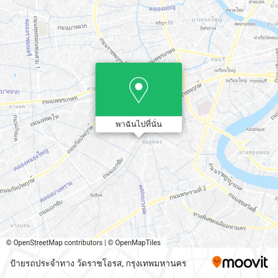 ป้ายรถประจำทาง วัดราชโอรส แผนที่