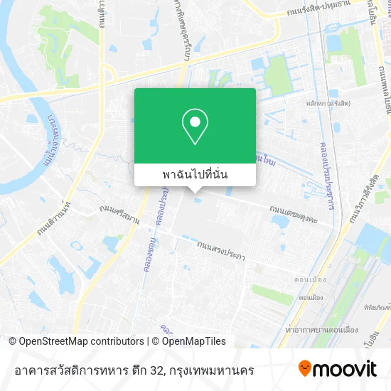 อาคารสวัสดิการทหาร ตึก 32 แผนที่