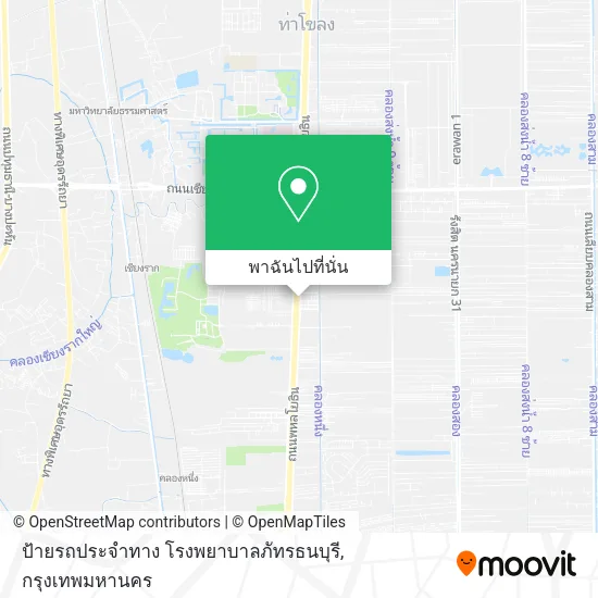 ป้ายรถประจำทาง โรงพยาบาลภัทรธนบุรี แผนที่