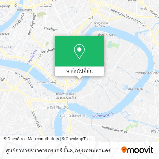 ศูนย์อาหารธนาคารกรุงศรี ชั้น8 แผนที่