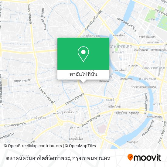 ตลาดนัดวันอาทิตย์วัดท่าพระ แผนที่