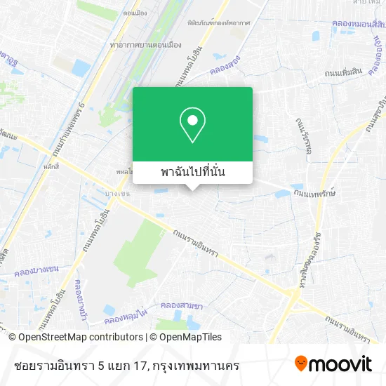 ซอยรามอินทรา 5 แยก 17 แผนที่