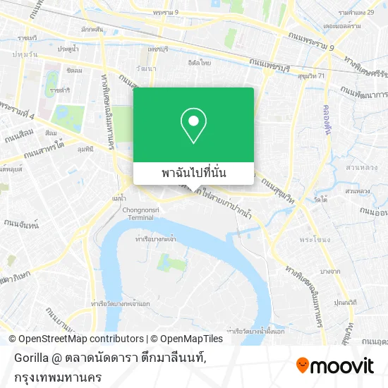 Gorilla @ ตลาดนัดดารา ตึกมาลีนนท์ แผนที่
