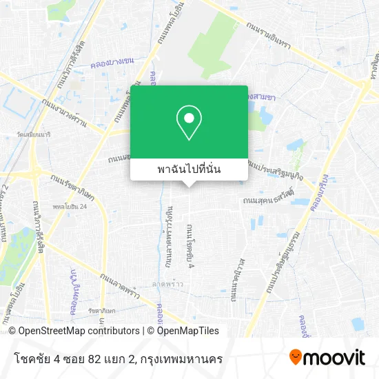 โชคชัย 4 ซอย 82 แยก 2 แผนที่