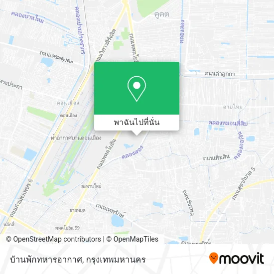 บ้านพักทหารอากาศ แผนที่