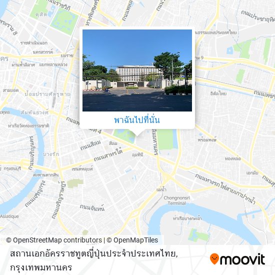 สถานเอกอัครราชทูตญี่ปุ่นประจำประเทศไทย แผนที่