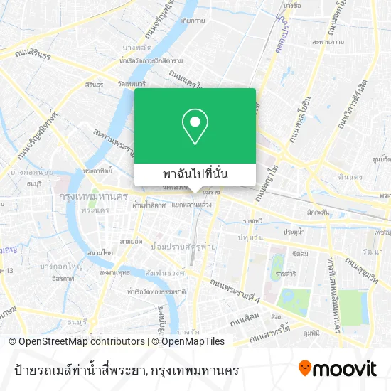 ป้ายรถเมล์ท่าน้ำสี่พระยา แผนที่