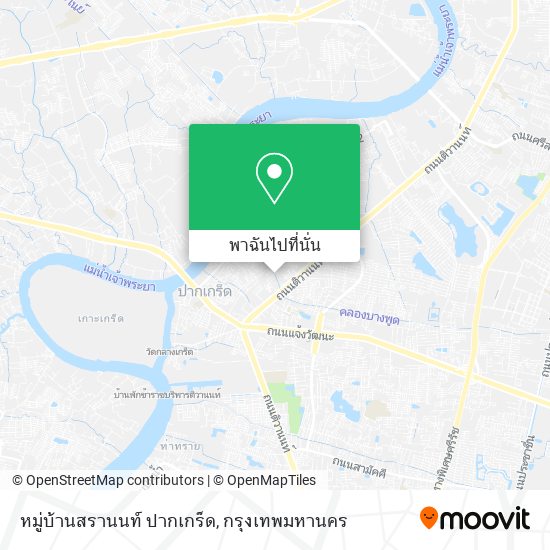 หมู่บ้านสรานนท์ ปากเกร็ด แผนที่