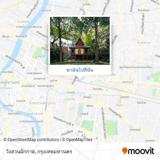 วังสวนผักกาด แผนที่