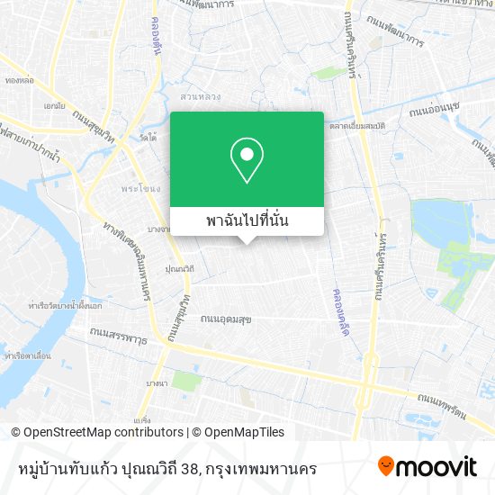 หมู่บ้านทับแก้ว ปุณณวิถี 38 แผนที่