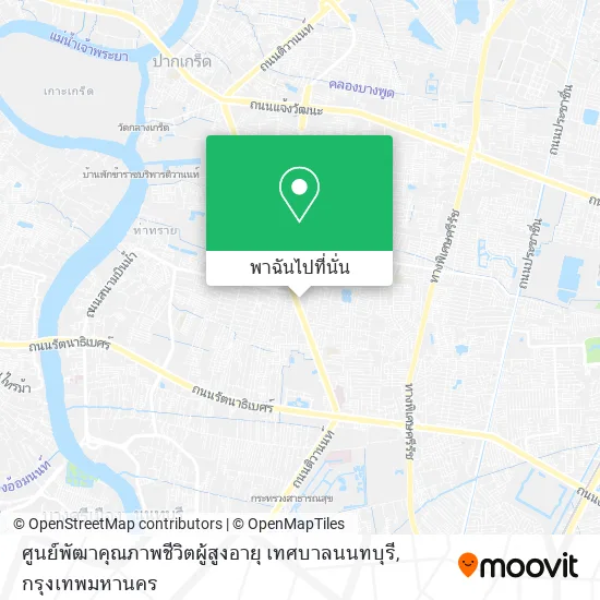 ศูนย์พัฒาคุณภาพชีวิตผู้สูงอายุ เทศบาลนนทบุรี แผนที่