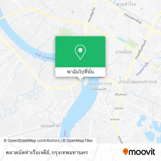 ตลาดนัดท่าเรือเจดีย์ แผนที่