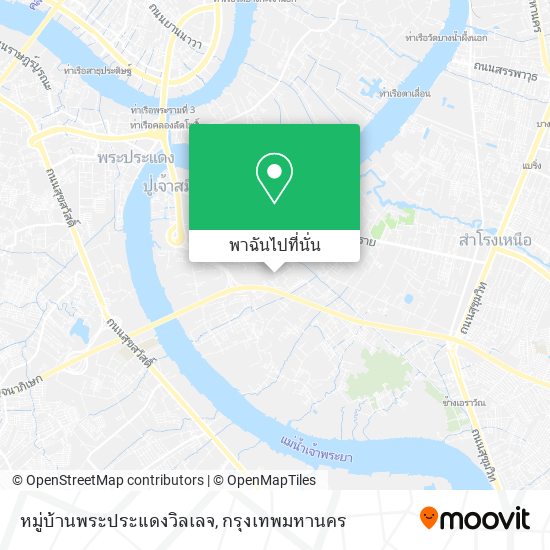 หมู่บ้านพระประแดงวิลเลจ แผนที่