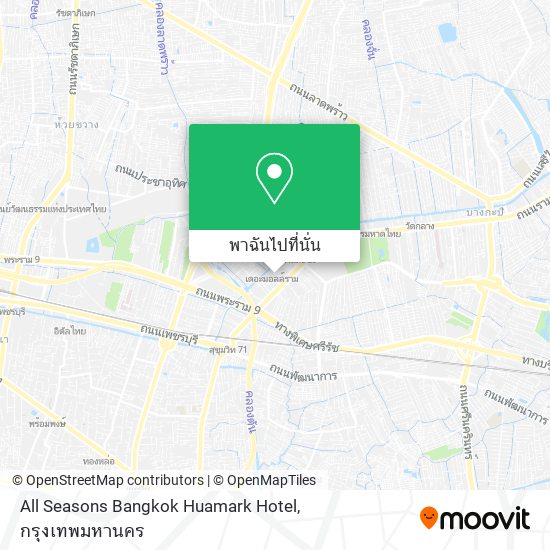 All Seasons Bangkok Huamark Hotel แผนที่