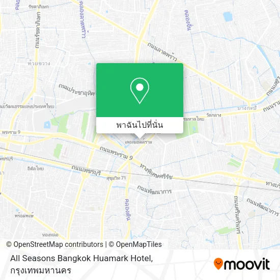 All Seasons Bangkok Huamark Hotel แผนที่