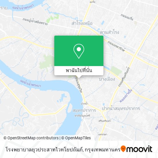 โรงพยาบาลยุวประสาทไวทโยปถัมภ์ แผนที่