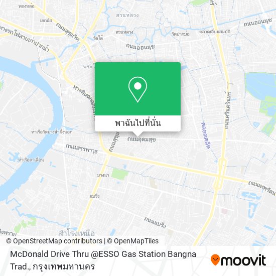 McDonald Drive Thru @ESSO Gas Station Bangna Trad. แผนที่