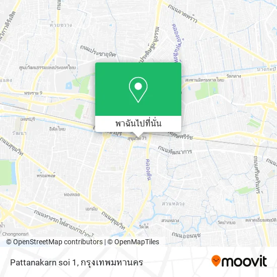 Pattanakarn soi 1 แผนที่